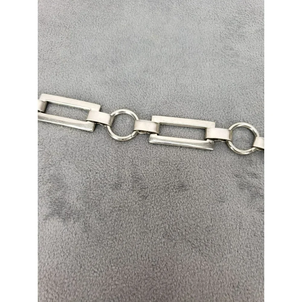 NY and Company Silver Square‎ Links Women's Fashion Adjustable Belt